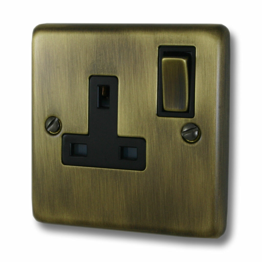 Gang Brass Plug Socket