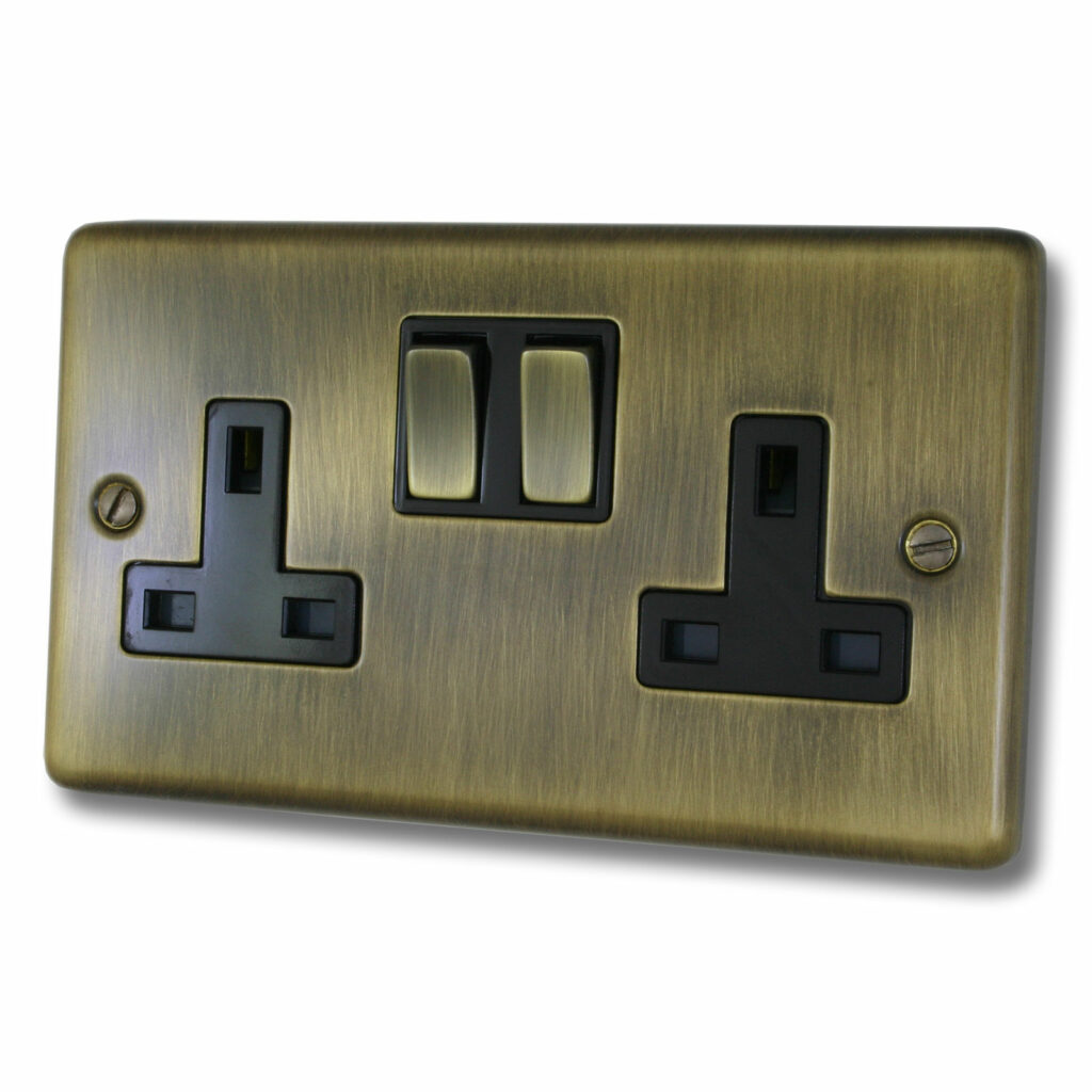 Gang Brass Plug Socket