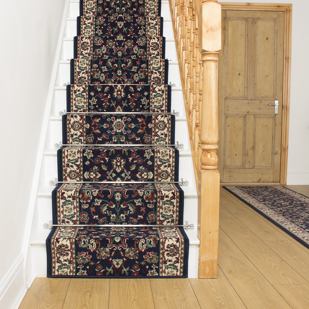 oriental staircase runner rug and stair rods